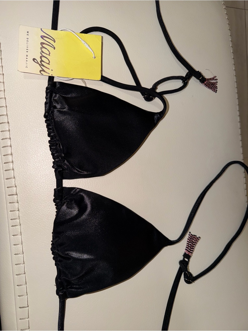 Maaji Black Triangle Bikini Top